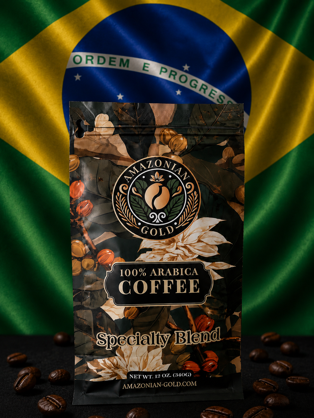 Amazonian Gold Specialty Blend Brazilian Ground Coffee - Legender Blend